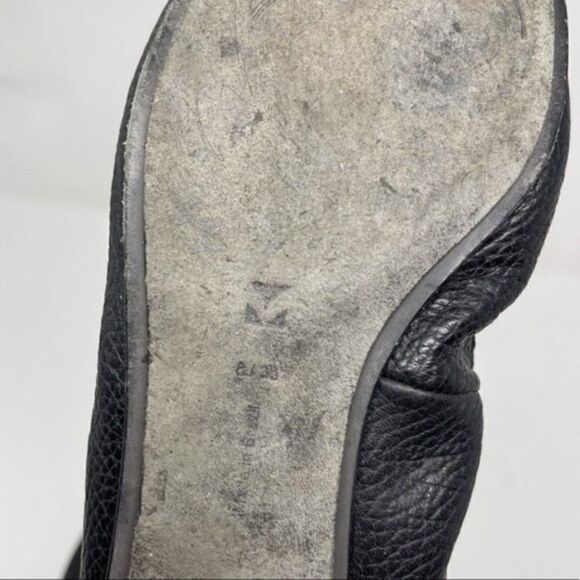 Mercedes Castillo womans black leather ballerina flats BoxE - Picture 3 of 8
